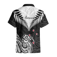 New Zealand Hawaiian Shirt Aotearoa Maori Kiwi Black Fern LT01 - Polynesian Pride