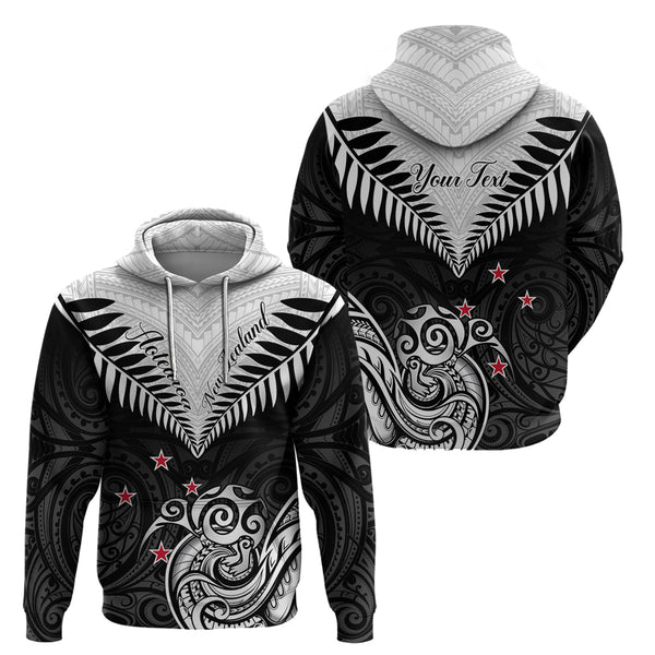 Aotearoa Fern Hoodie Dress New Zealand Hei Tiki Purple Style LT13