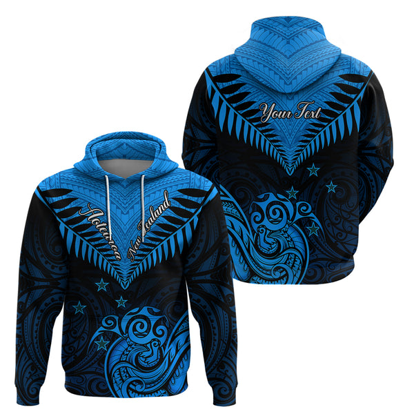 Personalised Aotearoa Sweatshirt Maori Kiwi Purple Fern LT01 main image 1