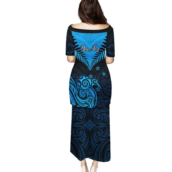 Men's Polynesian Tribal Print Zipper Hoodie - Traditional Samoan Plumeria Design, Blue
