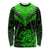 Personalised New Zealand Long Sleeve Shirt Aotearoa Maori Kiwi Green Fern LT01
