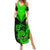 Personalised New Zealand Summer Maxi Dress Aotearoa Maori Kiwi Green Fern LT01 Women Green - Polynesian Pride