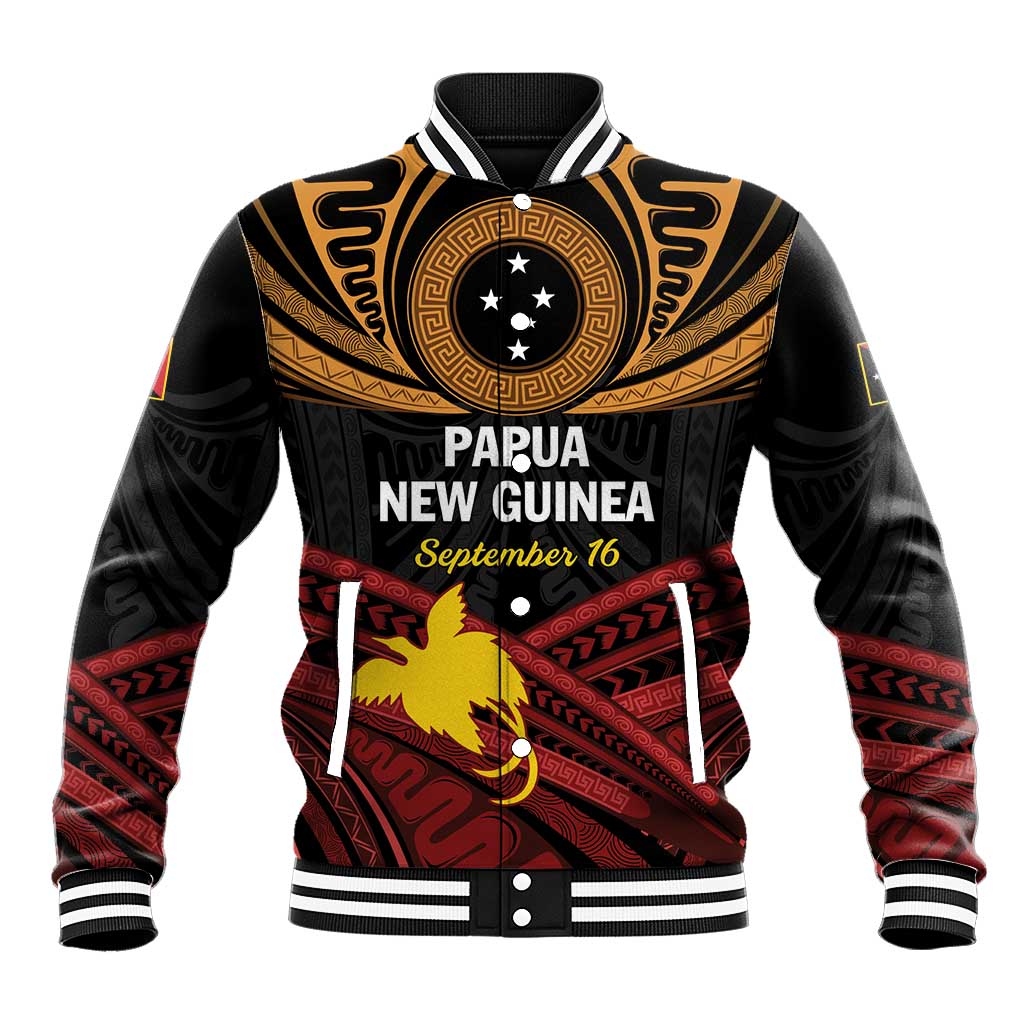 Papua New Guinea Bird of Paradise Baseball Jacket 16 September 1975 Independence Day Anniversary