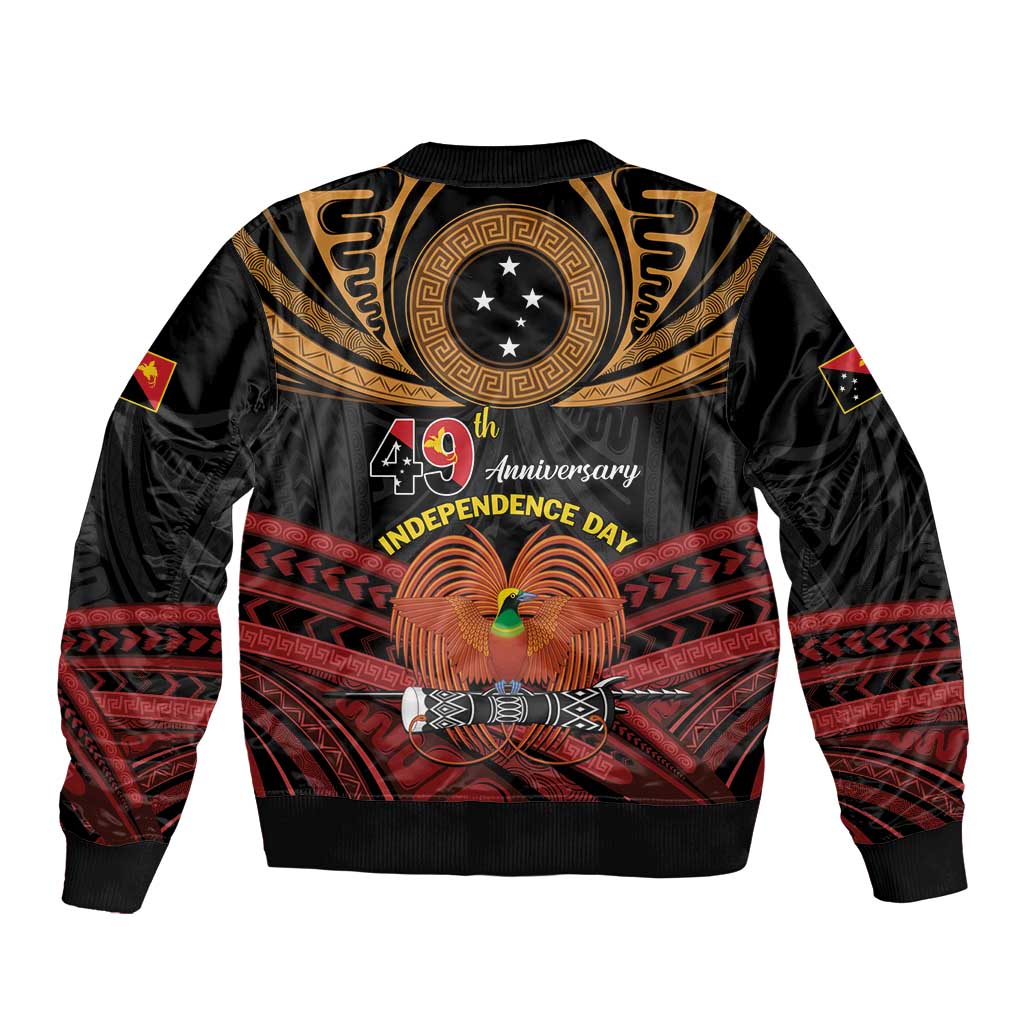 Papua New Guinea Bird of Paradise Bomber Jacket 16 September 1975 Independence Day Anniversary