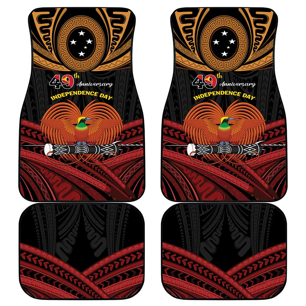 Papua New Guinea Bird of Paradise Car Mats 16 September 1975 Independence Day Anniversary