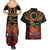 Papua New Guinea Bird of Paradise Couples Matching Summer Maxi Dress and Hawaiian Shirt 16 September 1975 Independence Day Anniversary