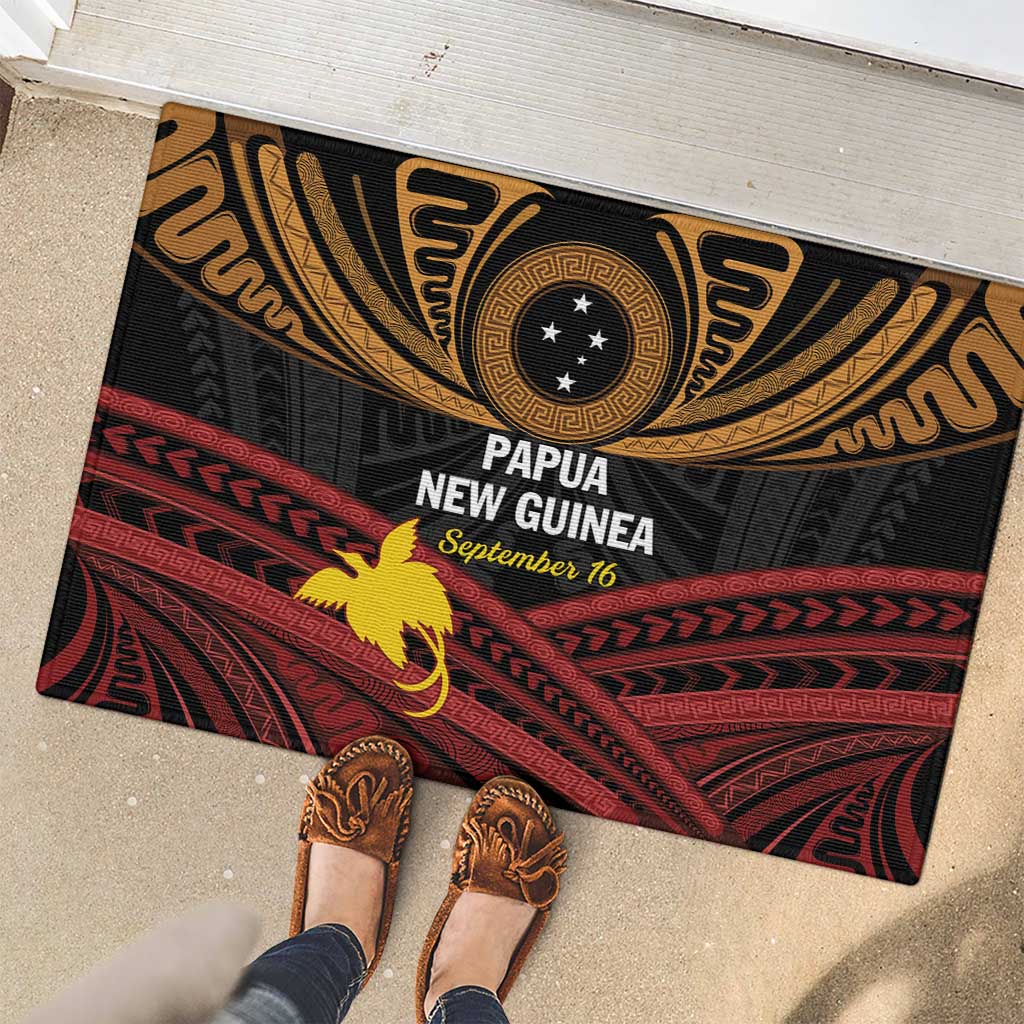 Papua New Guinea Bird of Paradise Rubber Doormat 16 September 1975 Independence Day Anniversary