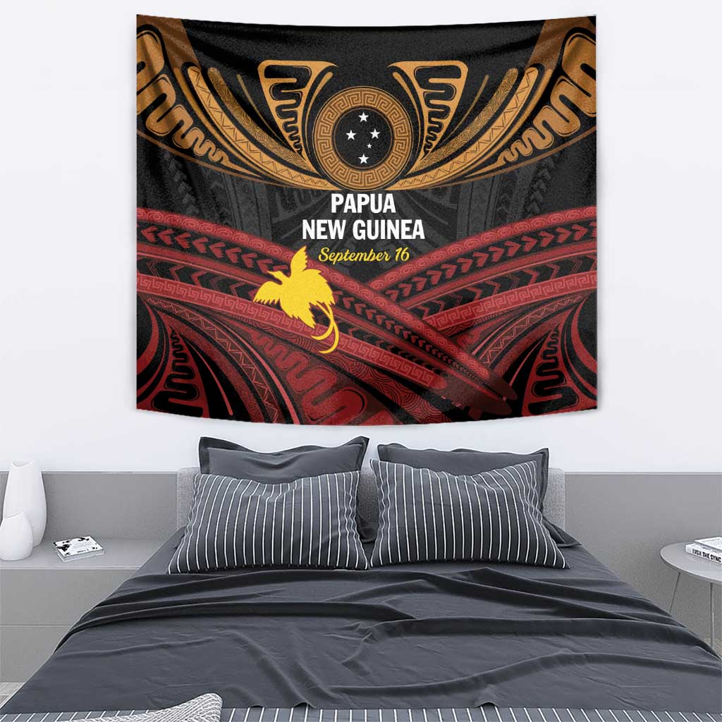 Papua New Guinea Bird of Paradise Tapestry 16 September 1975 Independence Day Anniversary