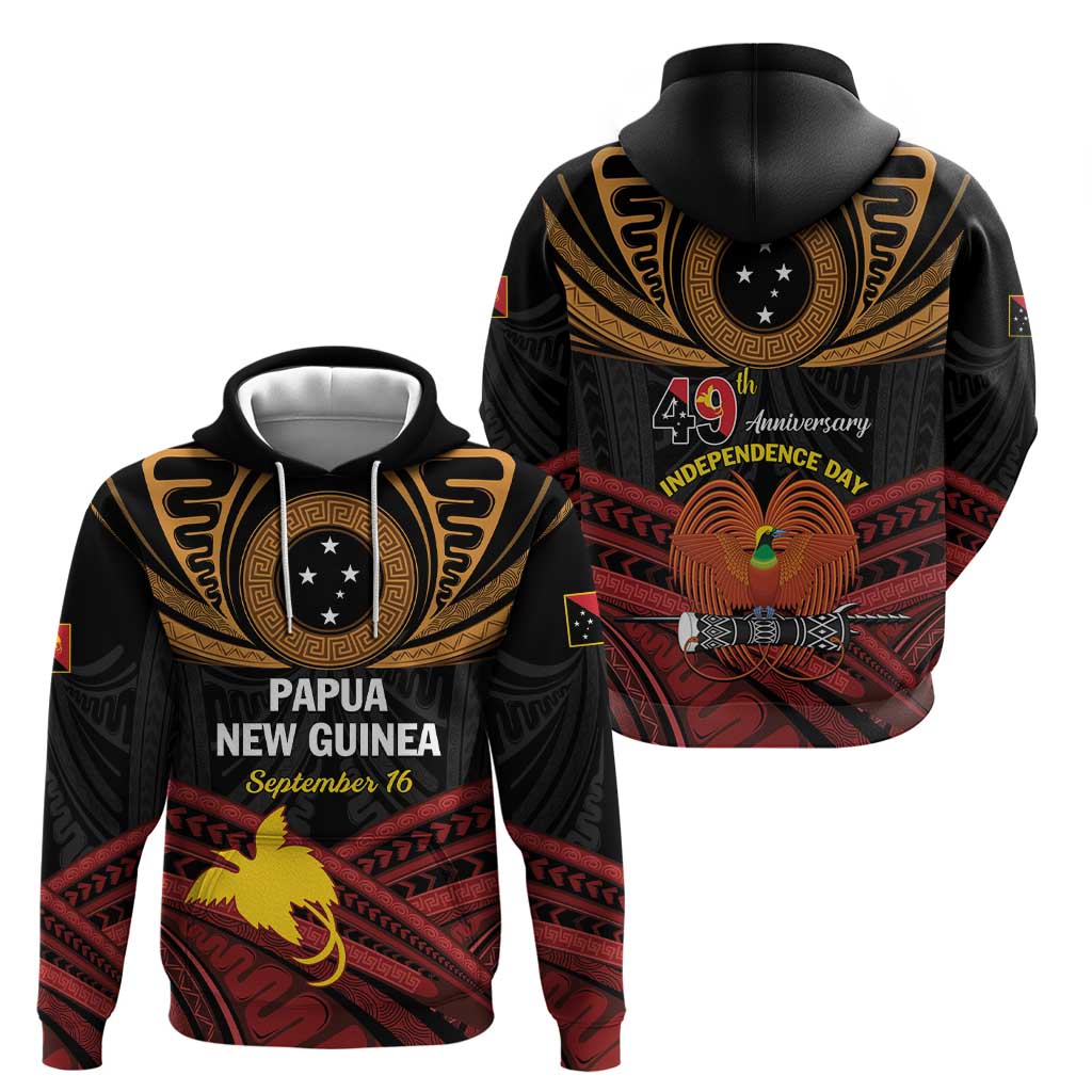 Papua New Guinea Bird of Paradise Zip Hoodie 16 September 1975 Independence Day Anniversary