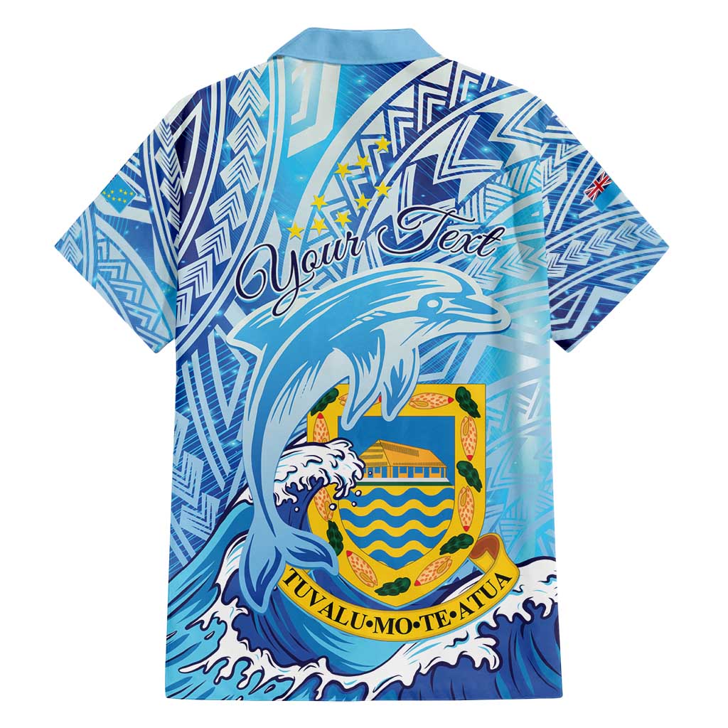 Tuvalu mo te Atua Family Matching Summer Maxi Dress and Hawaiian Shirt Tuvalu Dolphin Polynesian Pattern LT01 - Polynesian Pride