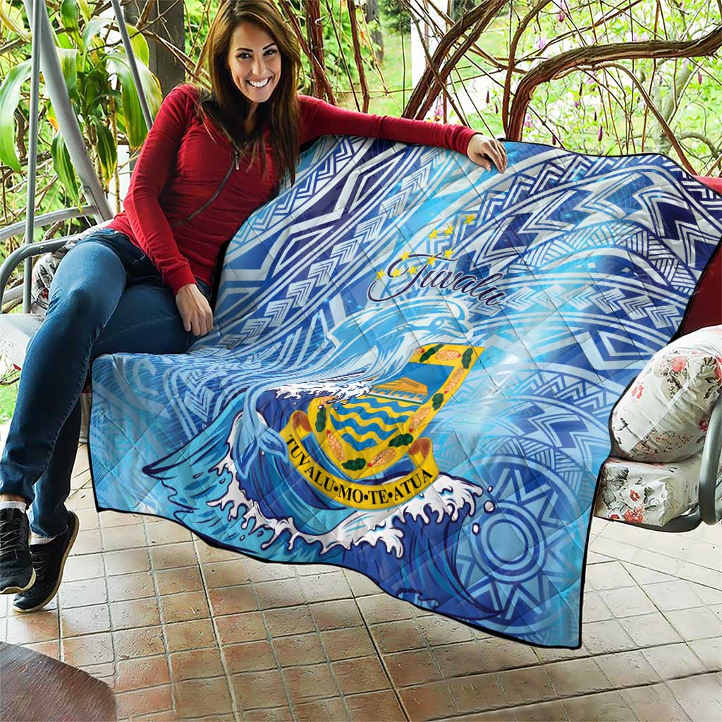 Tuvalu mo te Atua Quilt Tuvalu Dolphin Polynesian Pattern