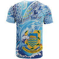Tuvalu mo te Atua T Shirt Tuvalu Dolphin Polynesian Pattern