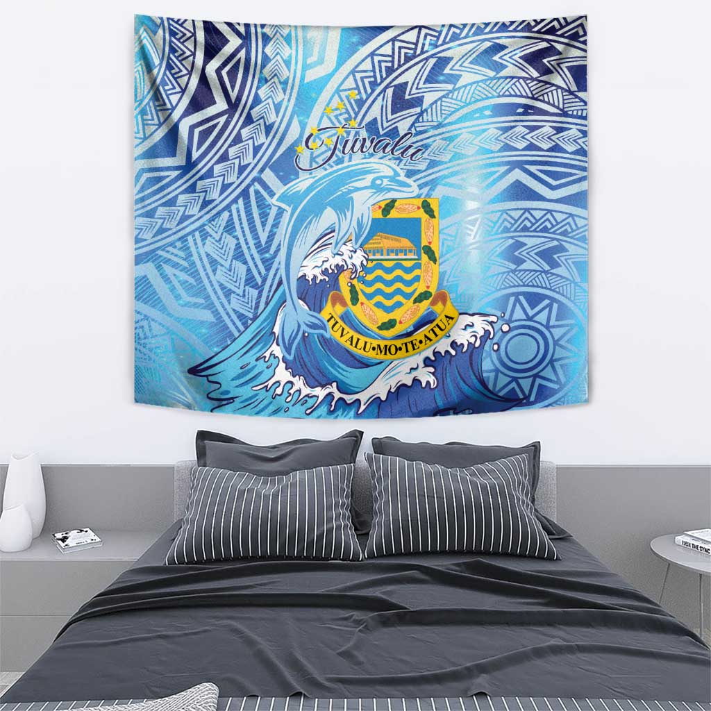 Tuvalu mo te Atua Tapestry Tuvalu Dolphin Polynesian Pattern LT01 - Polynesian Pride