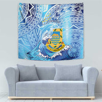Tuvalu mo te Atua Tapestry Tuvalu Dolphin Polynesian Pattern LT01 - Polynesian Pride