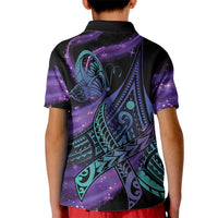 In September We Wear Teal And Purple Kid Polo Shirt Magic Ribbon Semicolon