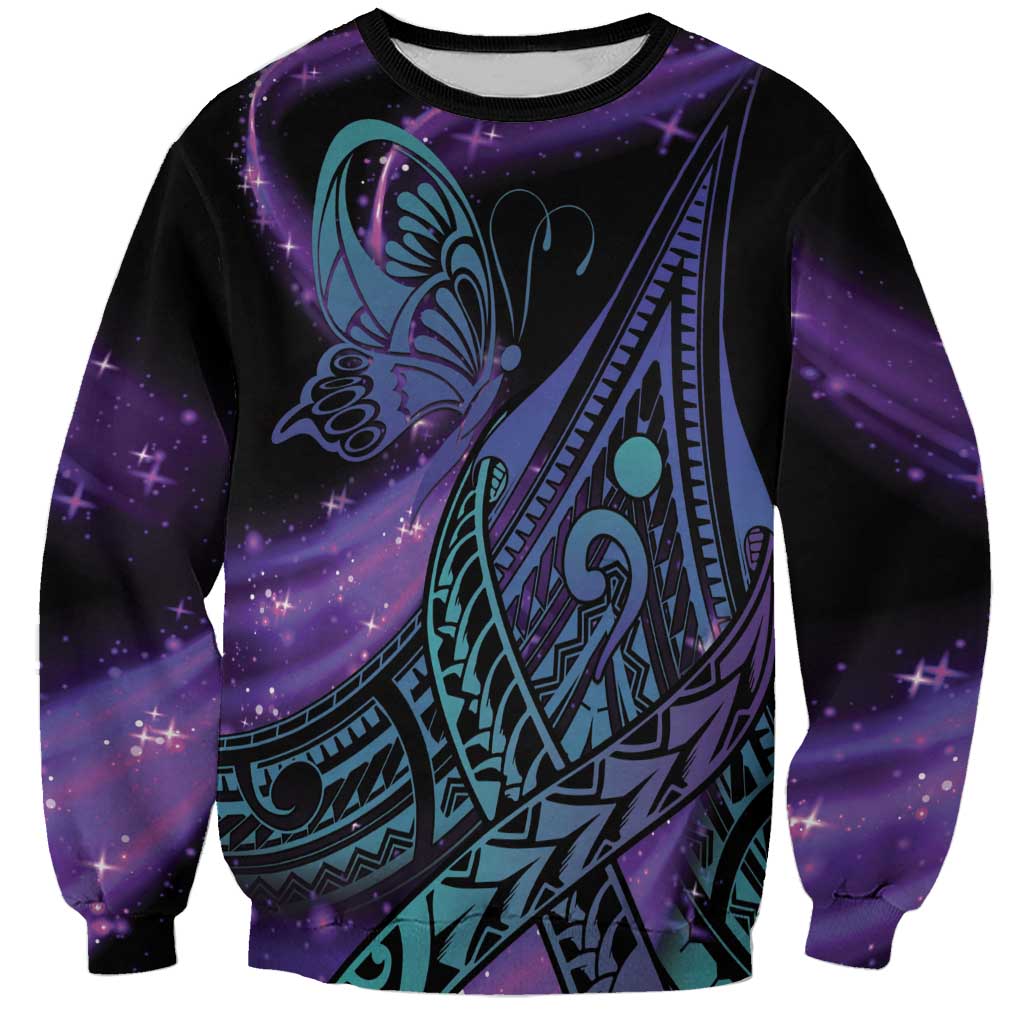 In September We Wear Teal And Purple Sweatshirt Magic Ribbon Semicolon