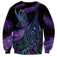 In September We Wear Teal And Purple Sweatshirt Magic Ribbon Semicolon LT01 - Polynesian Pride