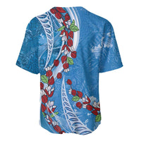 Fiji Tagimaucia Floral Baseball Jersey Tapa Pattern LT01 - Polynesian Pride