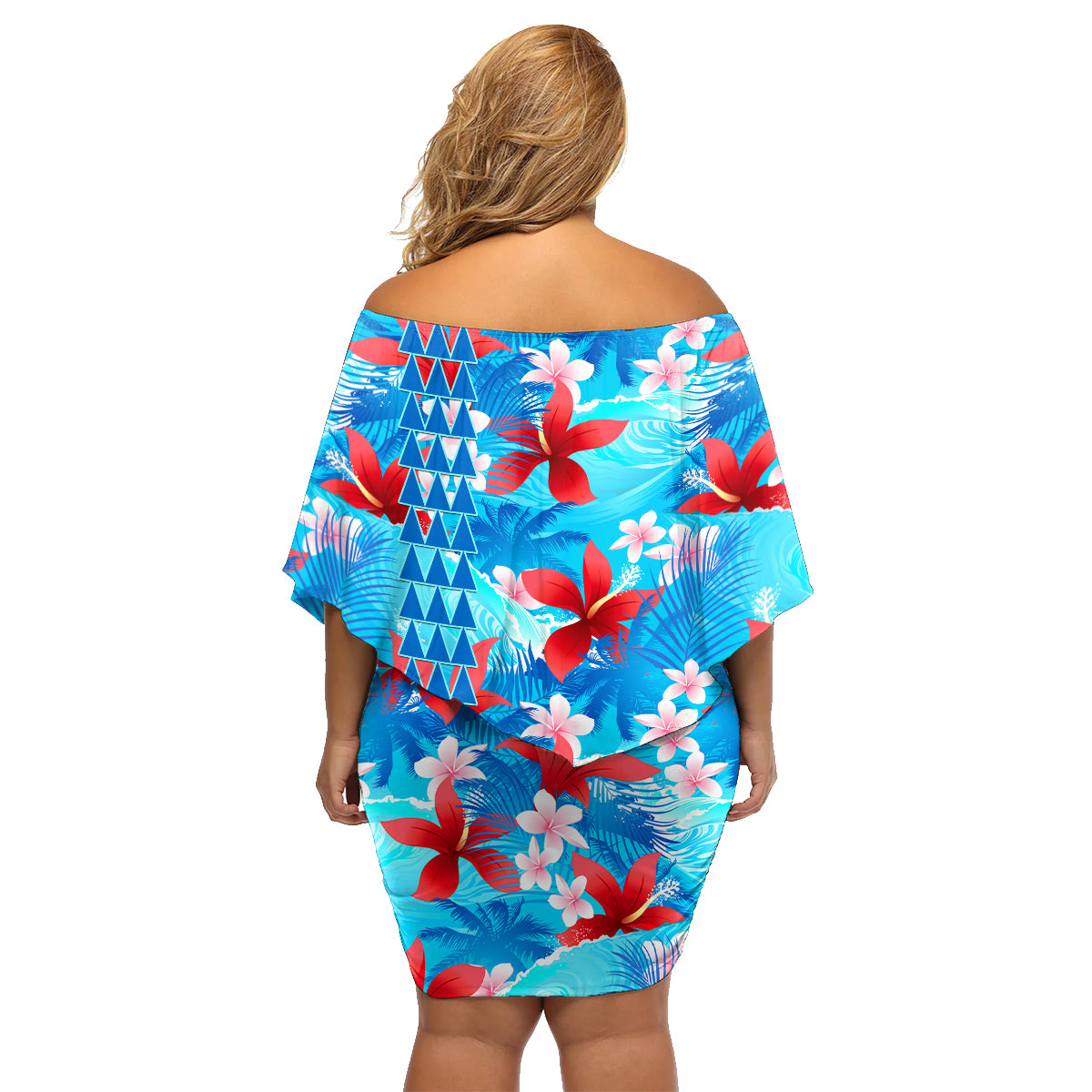 Hawaii Christmas Family Matching Off Shoulder Short Dress and Hawaiian - Polynesian Pride Hawaii Christmas Family Matching Off Shoulder Short Dress and Hawaiian - Polynesian Pride