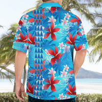 Hawaii Christmas Hawaiian Shirt Santa Claus Surfing Kakau Tropical Style LT01 - Polynesian Pride