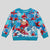 Hawaii Christmas Kid Ugly Christmas Sweater Santa Claus Surfing Kakau Tropical Style LT01 Kid Blue - Polynesian Pride