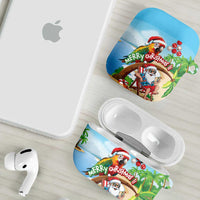 Hawaii Santa Parrot Christmas AirPods Case Summer Vibe - Polynesian Pride
