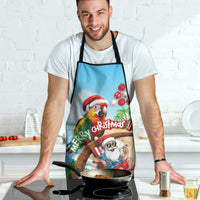 Hawaii Santa Parrot Christmas Apron Summer Vibe - Polynesian Pride
