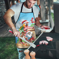 Hawaii Santa Parrot Christmas Apron Summer Vibe - Polynesian Pride