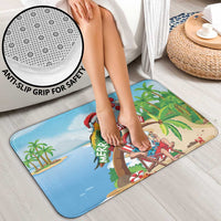 Hawaii Santa Parrot Christmas Bathroom Set Summer Vibe - Polynesian Pride