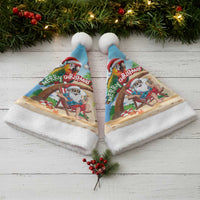 Hawaii Santa Parrot Christmas Santa Hat Summer Vibe - Polynesian Pride