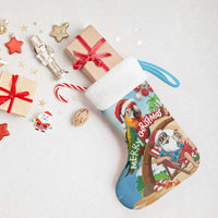 Hawaii Santa Parrot Christmas Stocking Summer Vibe - Polynesian Pride