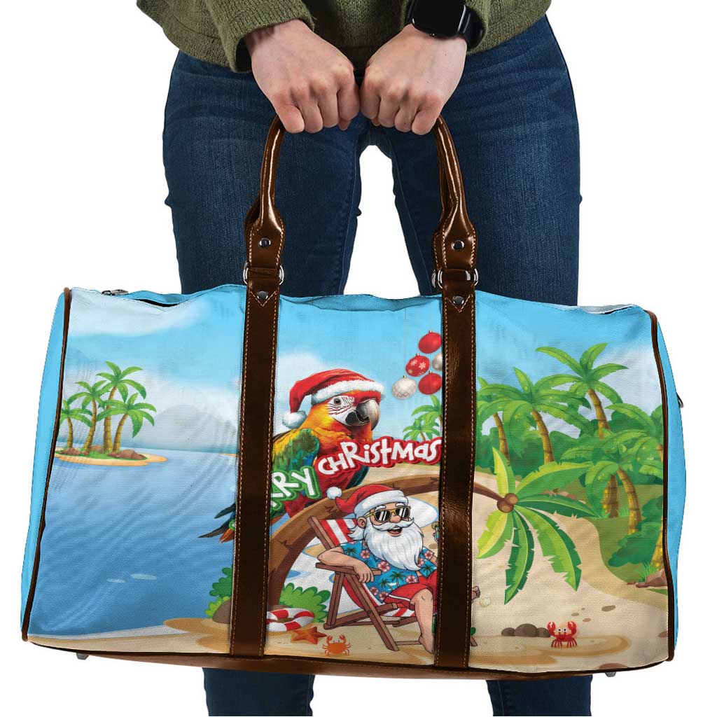 Hawaii Santa Parrot Christmas Travel Bag Summer Vibe - Polynesian Pride
