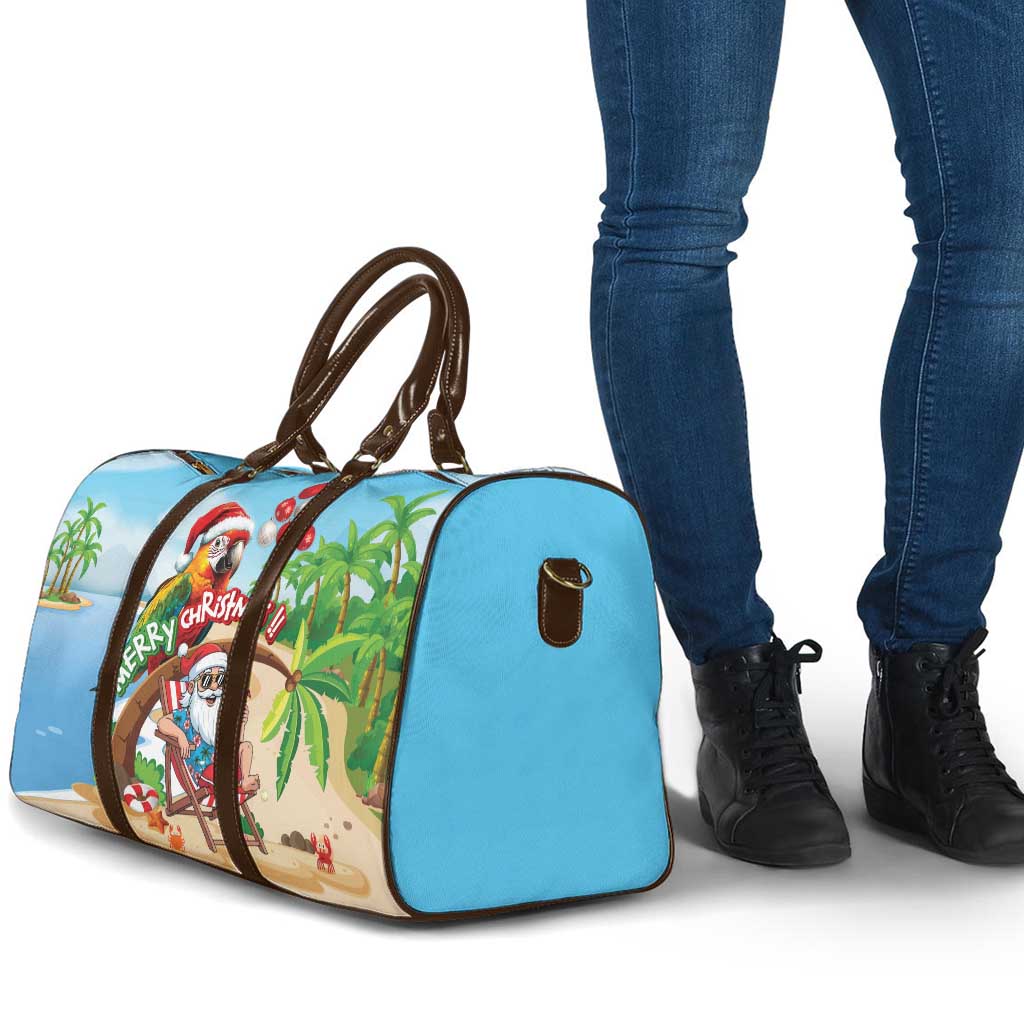 Hawaii Santa Parrot Christmas Travel Bag Summer Vibe - Polynesian Pride