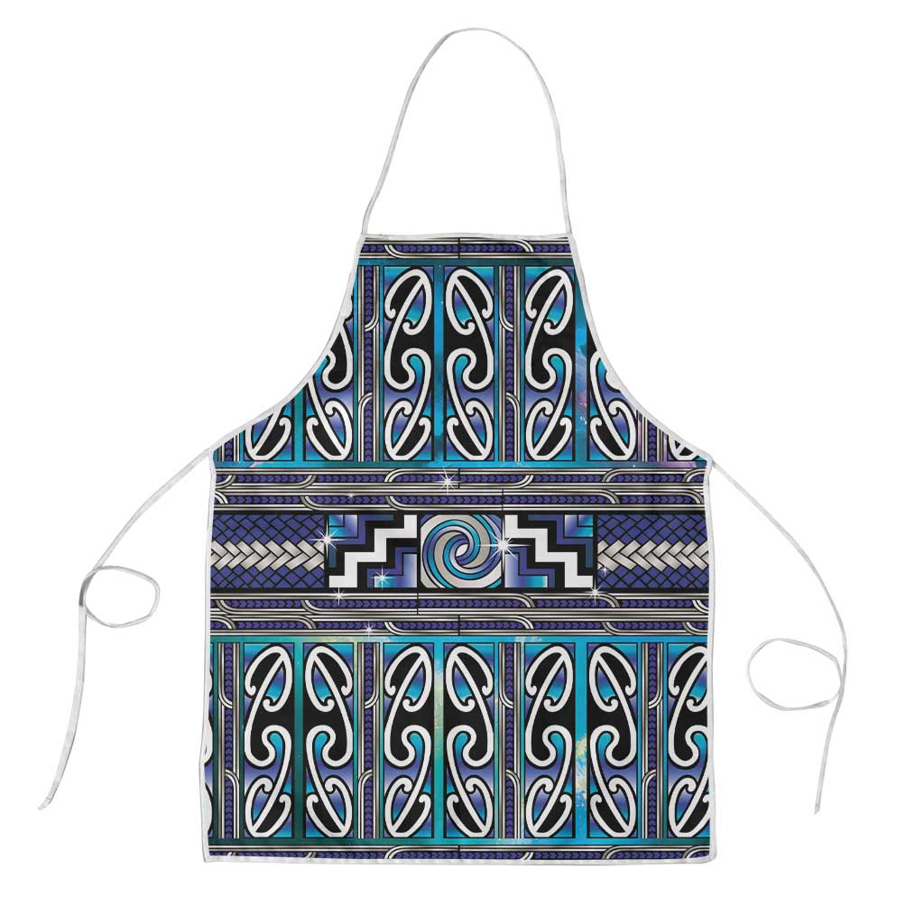 Maori Matariki Apron Blue Galaxy Aesthetic Koru Art