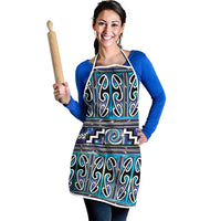 Maori Matariki Apron Blue Galaxy Aesthetic Koru Art