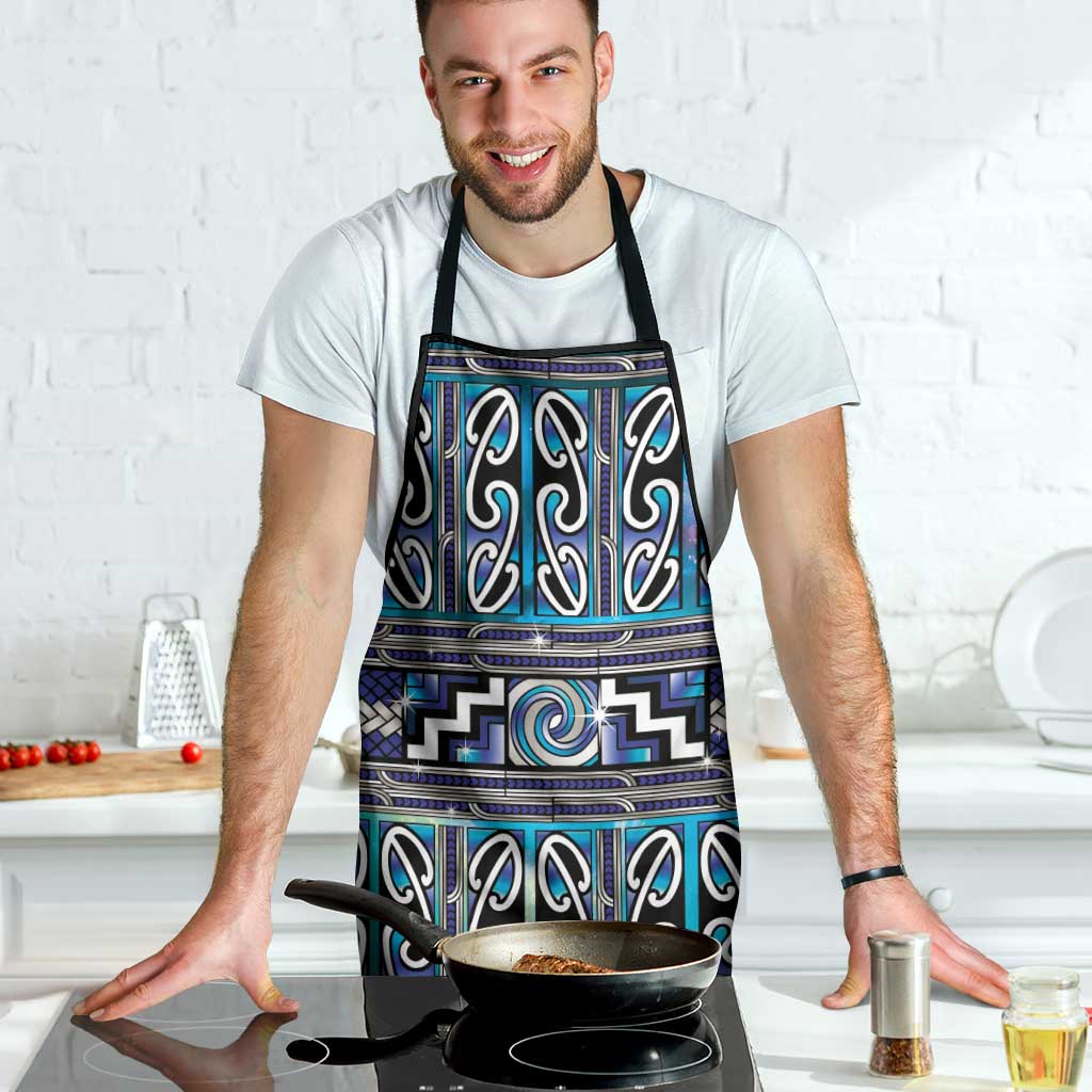 Maori Matariki Apron Blue Galaxy Aesthetic Koru Art