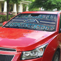 Maori Matariki Auto Sun Shade Blue Galaxy Aesthetic Koru Art LT01 - Polynesian Pride