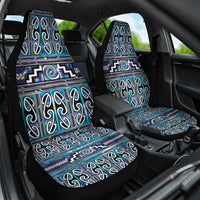 Maori Matariki Car Seat Cover Blue Galaxy Aesthetic Koru Art