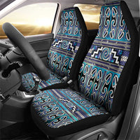 Maori Matariki Car Seat Cover Blue Galaxy Aesthetic Koru Art