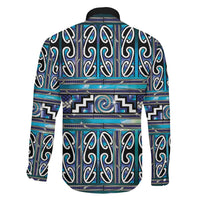 Maori Matariki Family Matching Summer Maxi Dress and Hawaiian Shirt Blue Galaxy Aesthetic Koru Art