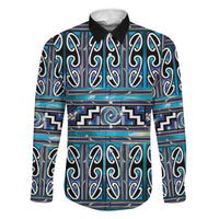 Maori Matariki Family Matching Tank Maxi Dress and Hawaiian Shirt Blue Galaxy Aesthetic Koru Art