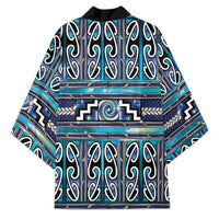 Maori Matariki Kimono Blue Galaxy Aesthetic Koru Art LT01 - Polynesian Pride