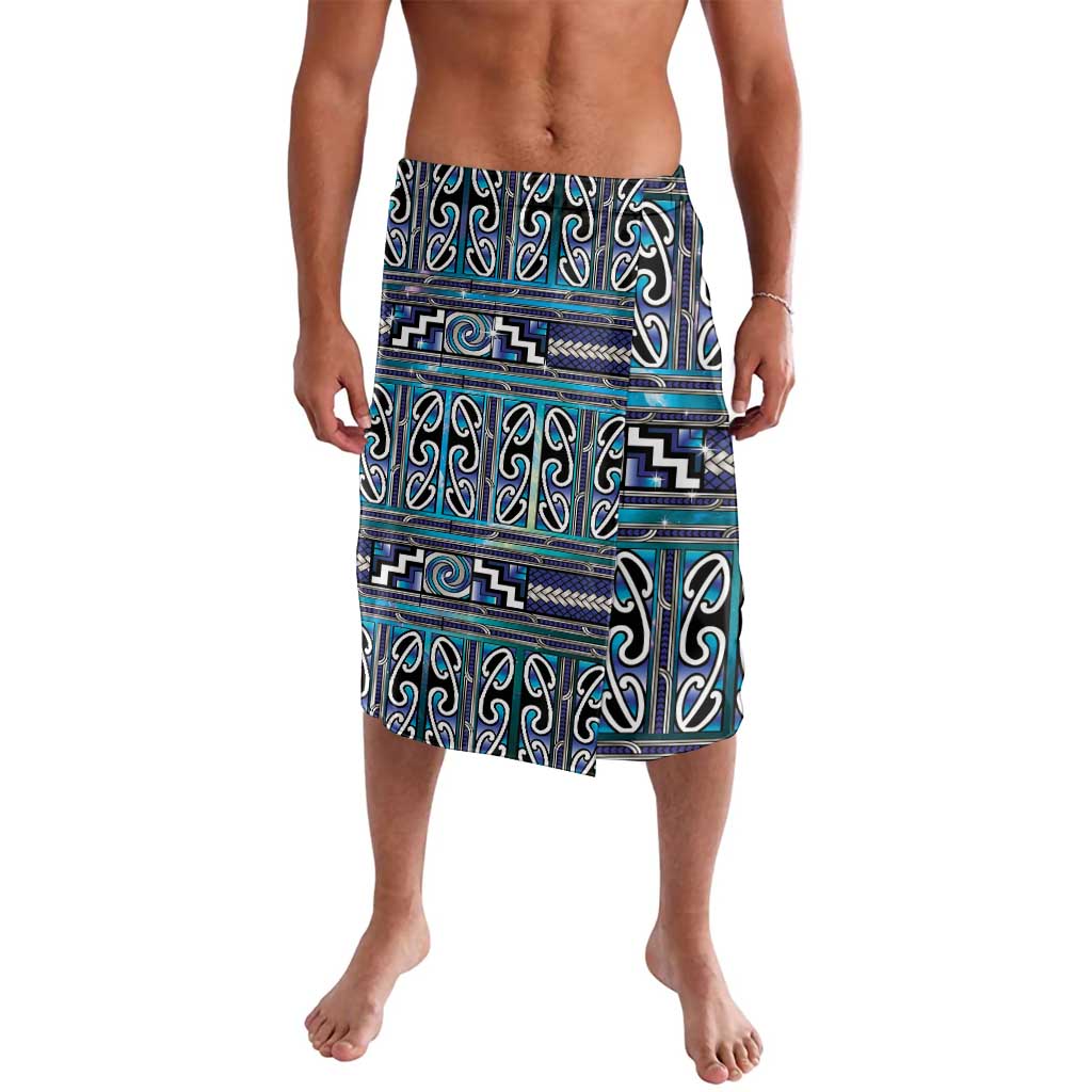 Maori Matariki Lavalava Blue Galaxy Aesthetic Koru Art LT01 Blue - Polynesian Pride