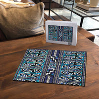 Maori Matariki Puzzle Blue Galaxy Aesthetic Koru Art