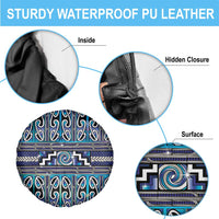 Maori Matariki Spare Tire Cover Blue Galaxy Aesthetic Koru Art