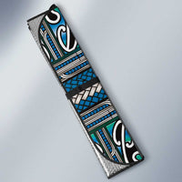 Maori Matariki Auto Sun Shade Green Galaxy Aesthetic Koru Art