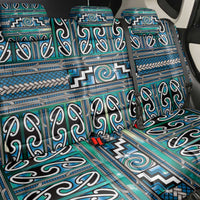 Maori Matariki Back Car Seat Cover Green Galaxy Aesthetic Koru Art