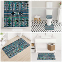Maori Matariki Bathroom Set Green Galaxy Aesthetic Koru Art LT01 - Polynesian Pride