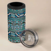Maori Matariki 4 in 1 Can Cooler Tumbler Green Galaxy Aesthetic Koru Art LT01 - Polynesian Pride