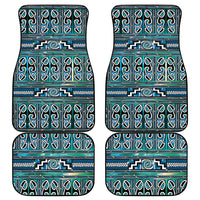 Maori Matariki Car Mats Green Galaxy Aesthetic Koru Art LT01 - Polynesian Pride